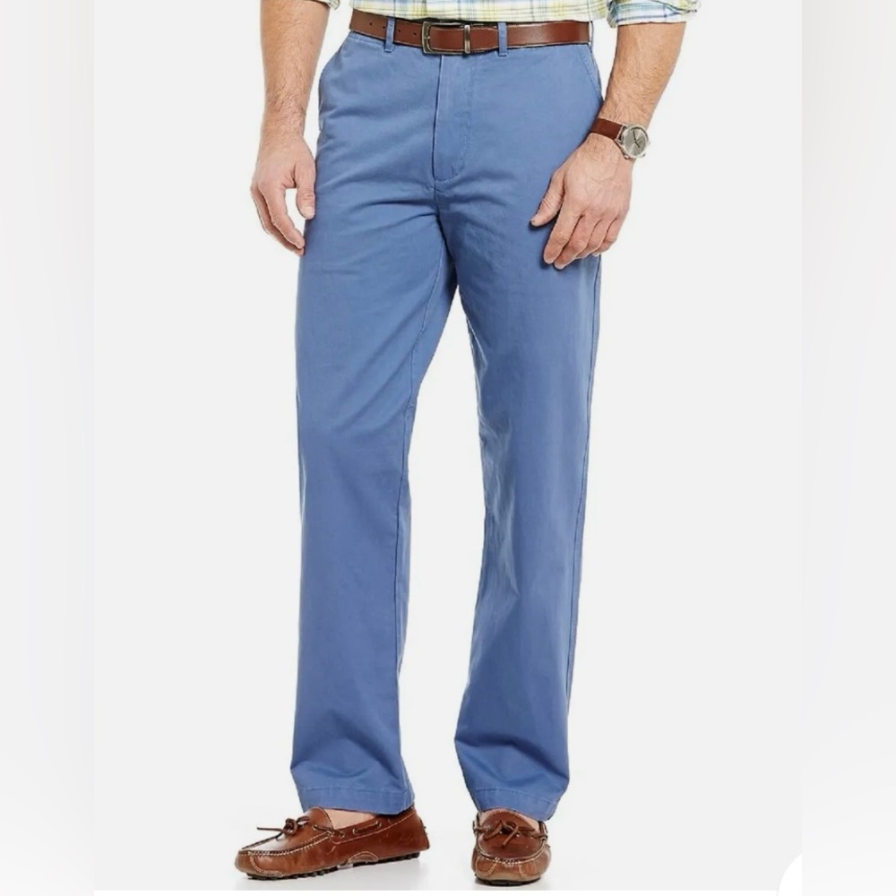Cremieux men size 34/30 comfort stretch Chino flat front straight leg pants